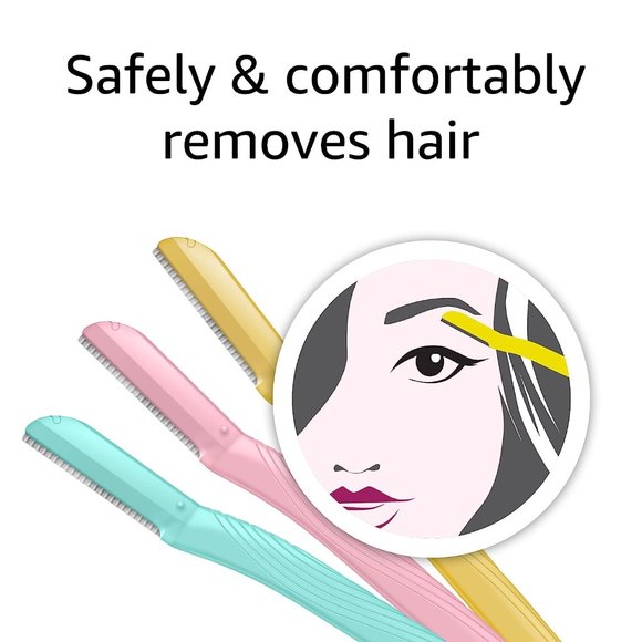 Amazon Basics Women's Multipurpose Exfoliating Dermaplaning Tool, Eyebrow Razor - Picture 5 of 9